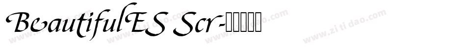 BeautifulES Scr字体转换